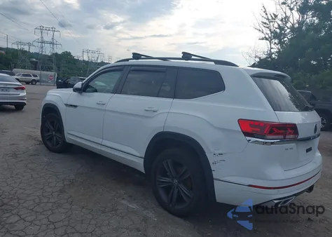 2021 Volkswagen Atlas 3.6L V6 Se W/Technology R-Line from USA, damaged, VIN 1V2RR2CA9MC533190